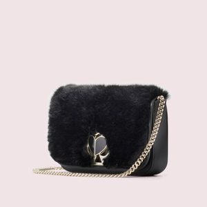 kate spade nicola faux fur
